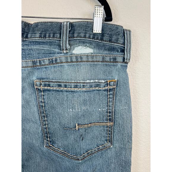 ARIAT JEANS Mens 38/33 Blue M5 Rebar Slim Straight Distressed has stretch WORK - Picture 15 of 16
